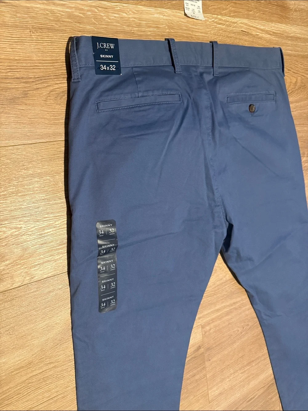J. Crew Men’s Slate Blue Flat-Front Chino Pants